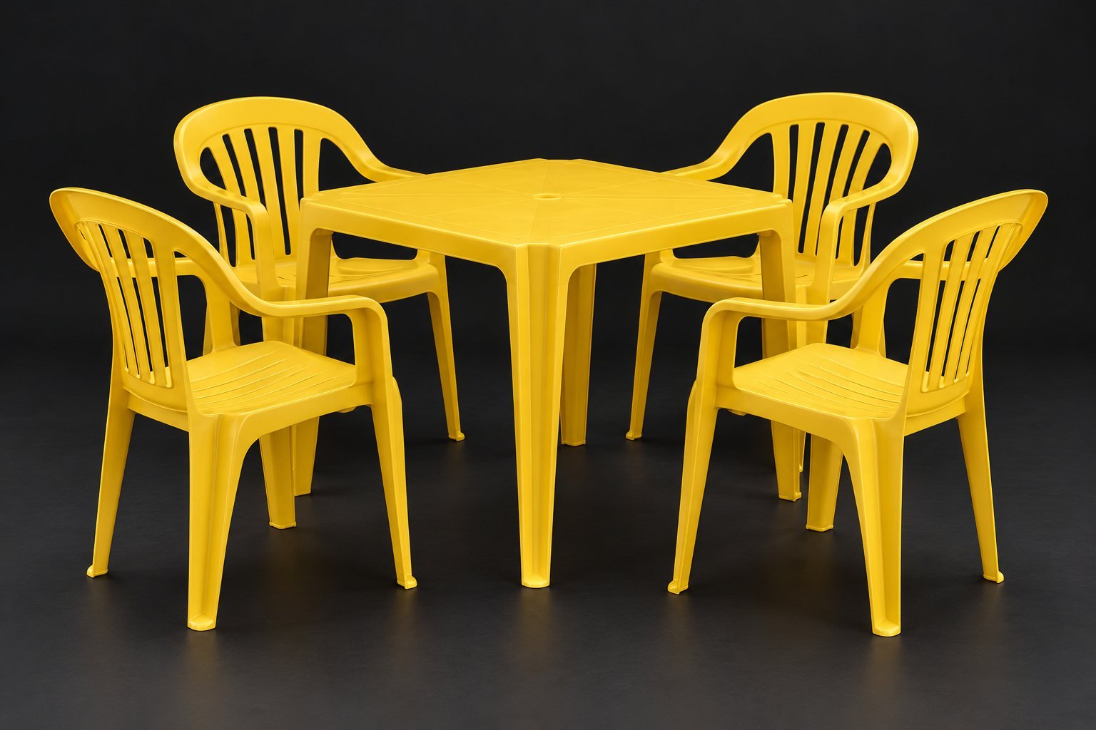 Conjunto amarelo — imagem ilustrativa em estúdio